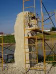 Construcción de la Isla de las Esculturas